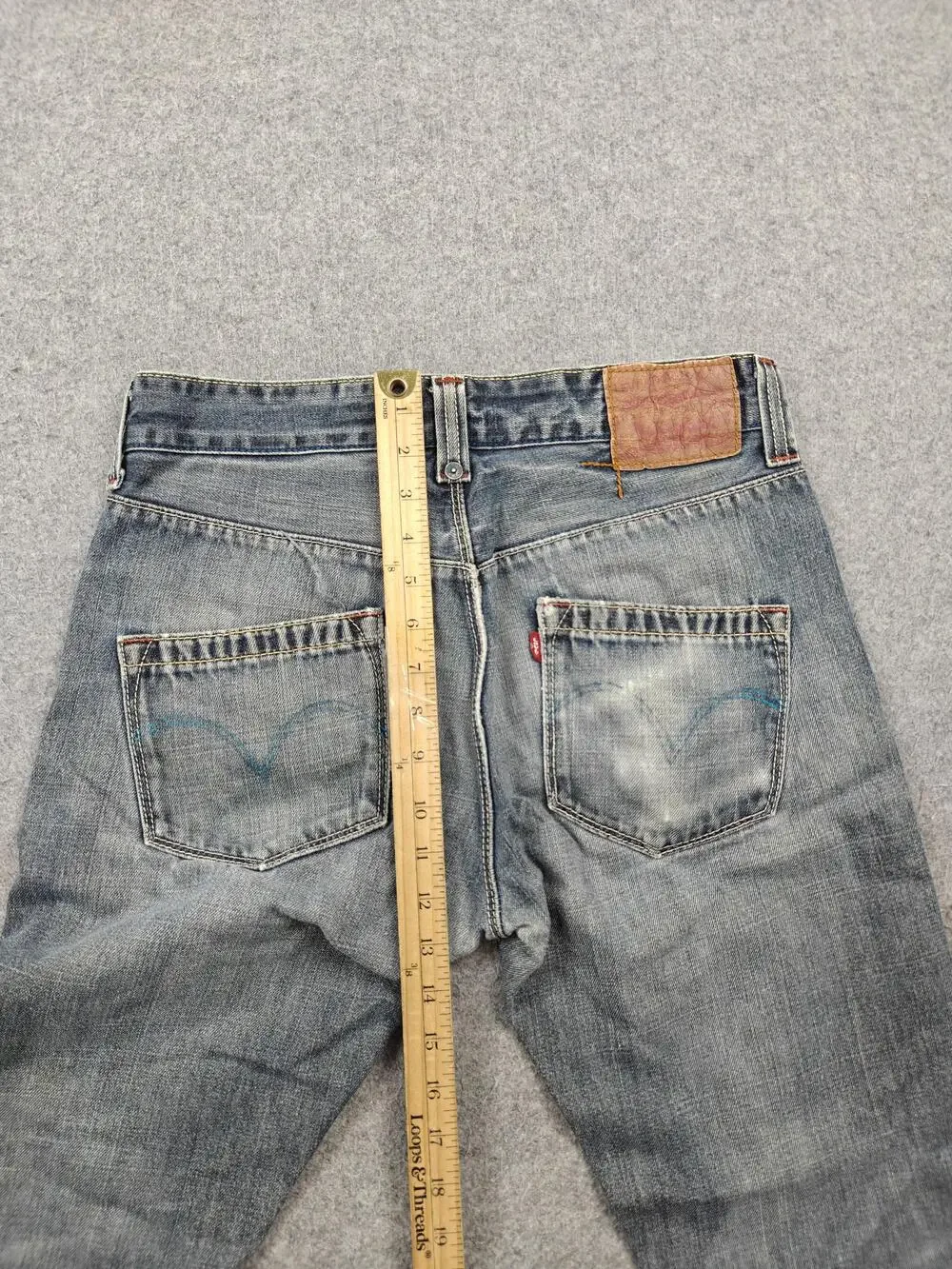 Vintage Levi's Jeans Mens 30x30 Blue Light Wash Straight Regular Fit Denim